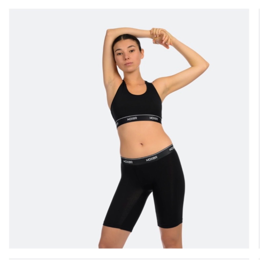 WOXER Biker Black 2.0 Boxer Shorts in Soft Model Fabric, Size: Medium